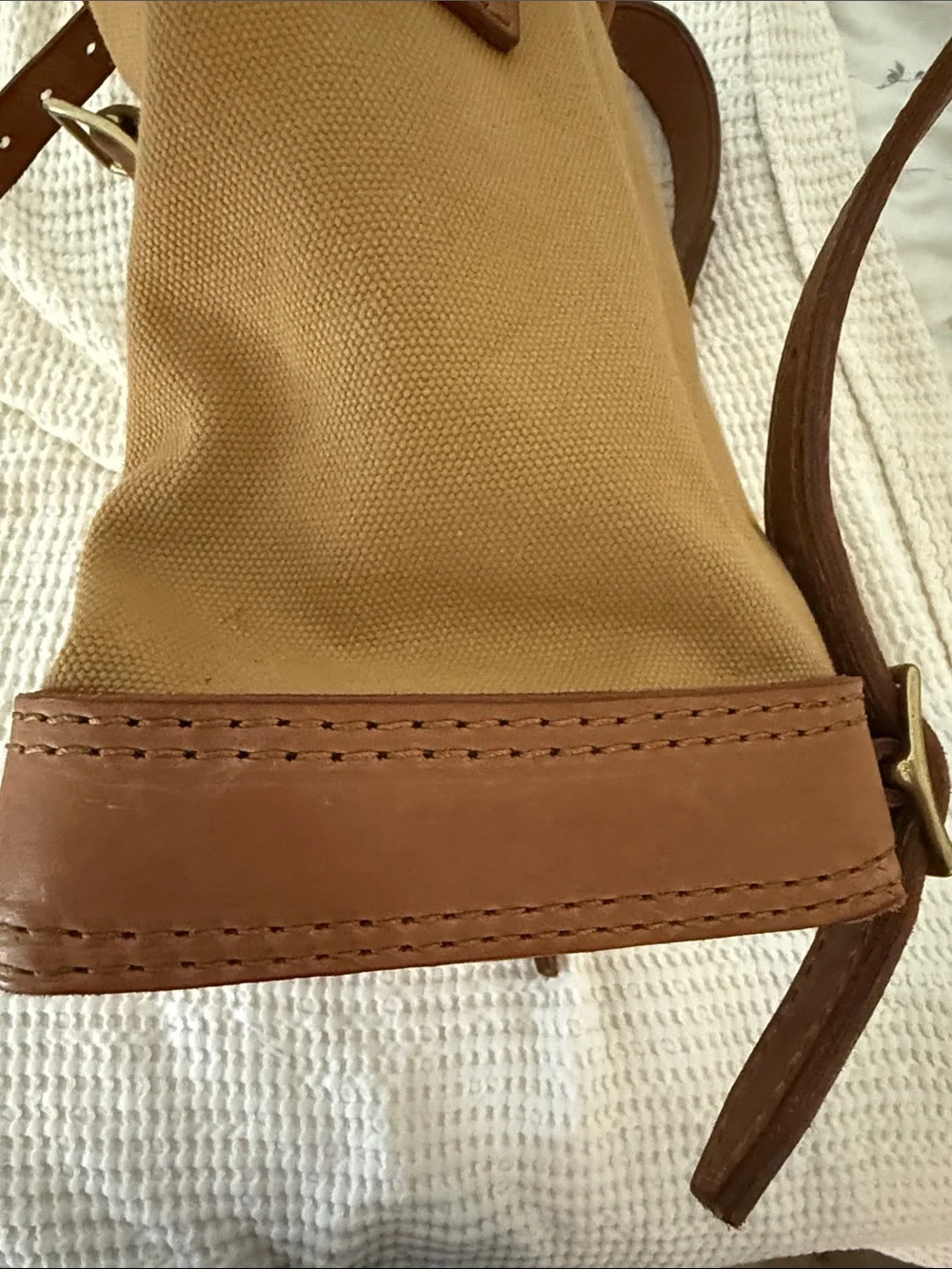 Thrux Lawrence backpack leather and canvas NEW SEE DESCRIPTION